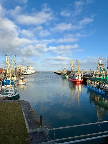 Boote im Hafen Fischerboote im Hafen von Pellworm